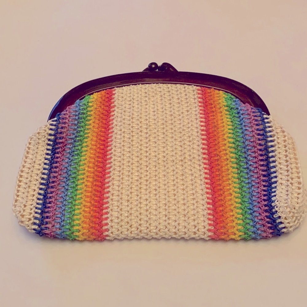 Vintage Crochet Clutch Handbag